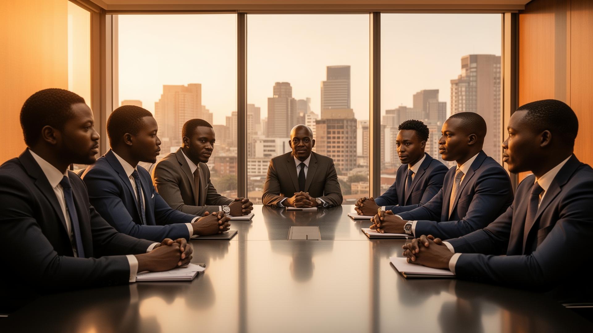 African business professionals in a corporate setting in Kenya